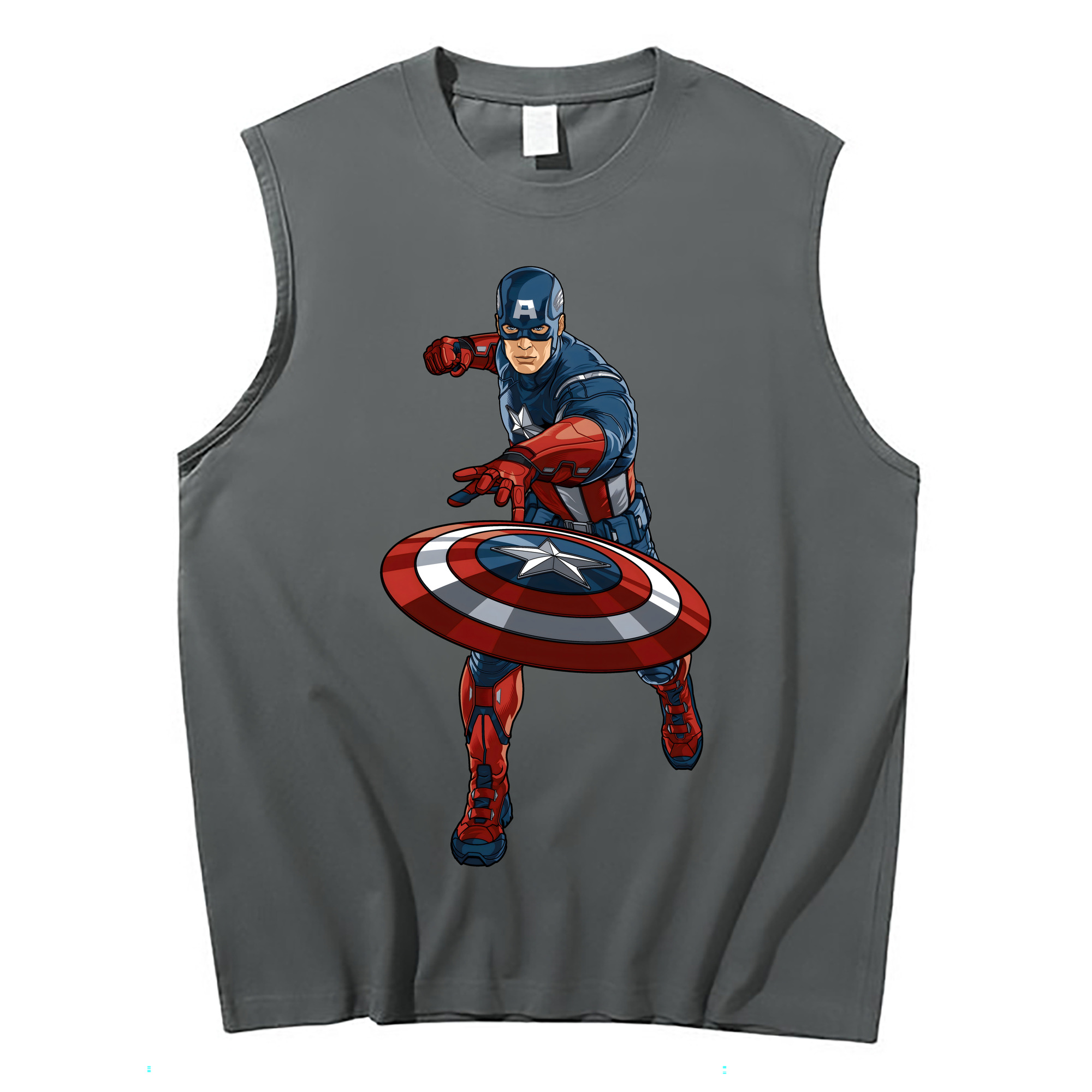 （画像用） アベンジャーズ The Avengers コットン100％タンクトップ（フロントプリント）